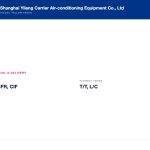 Shanghai Yileng Carrier Air-conditioning Equipment Co., Ltd — commercial and delivery terms | Hicool Yellow Pages