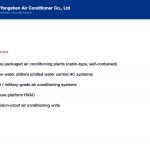 Yongshen Air Conditioner Co., Ltd — supply scope | Hicool Yellow Pages
